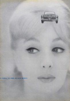 Alfa Romeo 2000 Spider Modelprogram 1961 Carbrochure (2439)